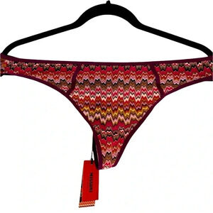MISSONI for TARGET Mesh THONG  
Iconic ZIGZAG Multicolor SHEER ( XL) Sexy